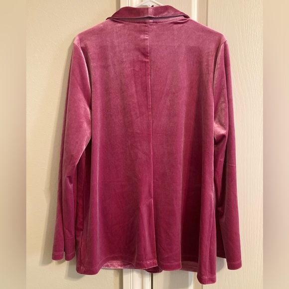 Sincerely Jules Pink Velvet Blazer - Picture 2 of 3